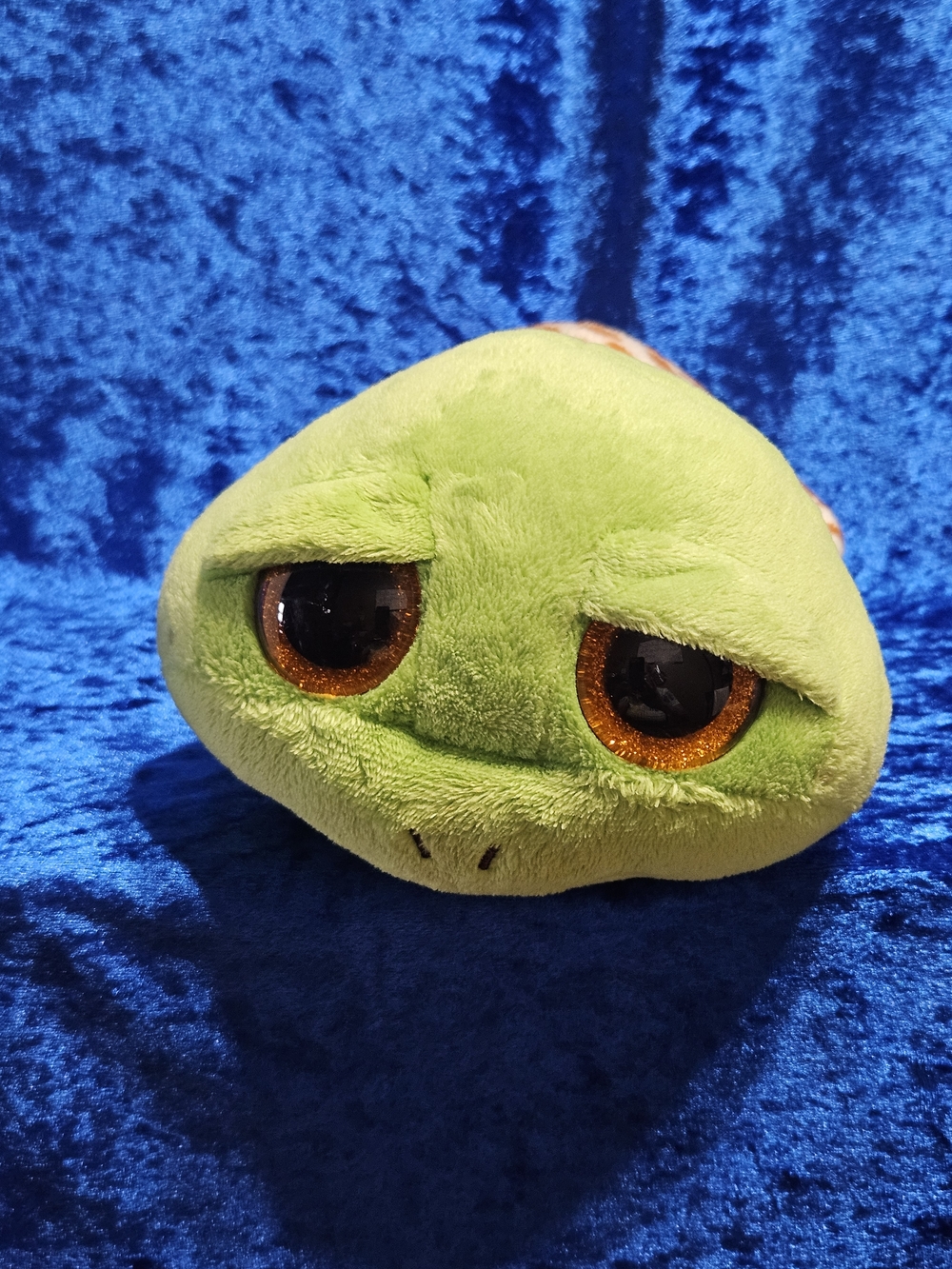 Ty Beanie Boos - Zippy Plush Turtle with Green Fur and Brown-Spotted Shell